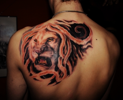 Loris Tattoo, Leone realistico 